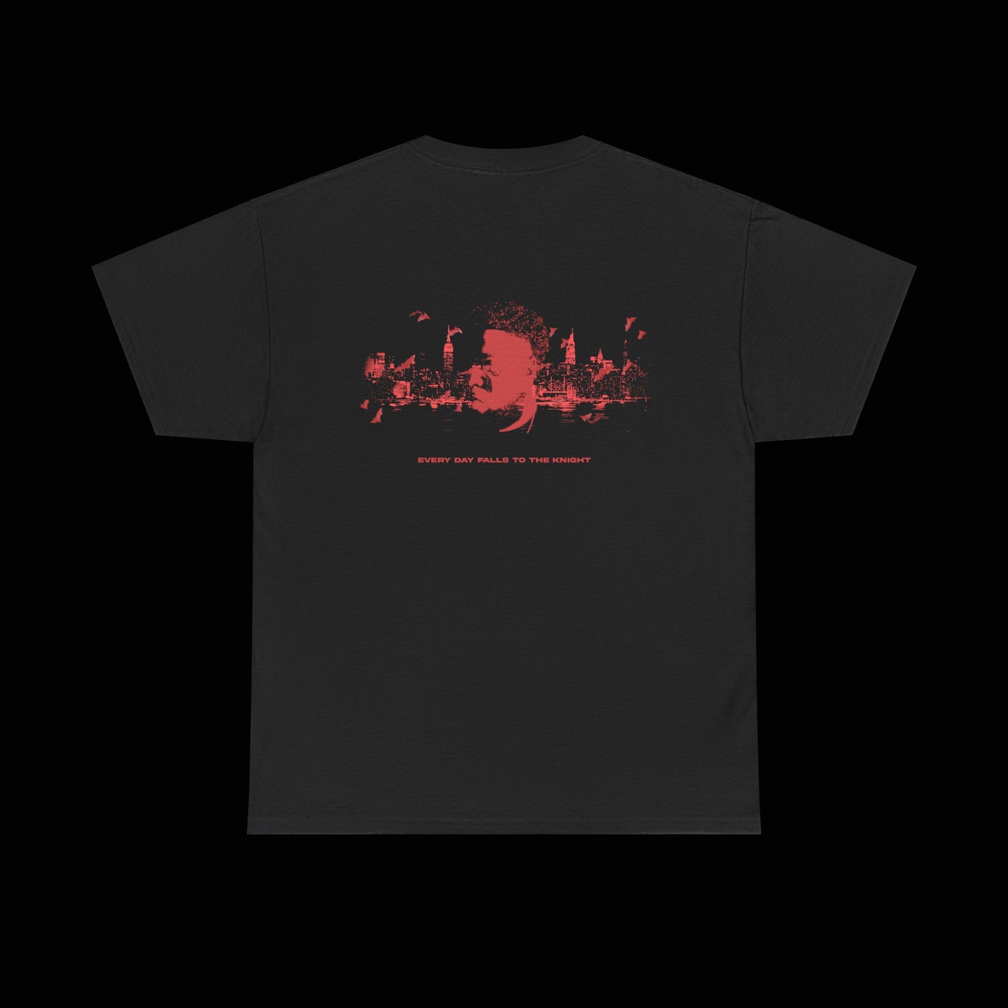 BLACK "KNIGHTFALL" T-SHIRT